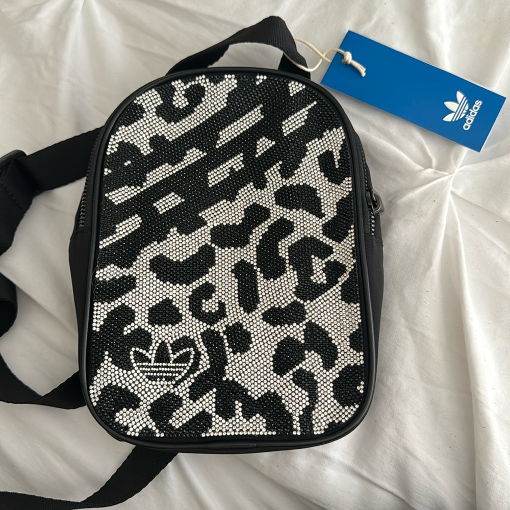 Leopard crystal backpack